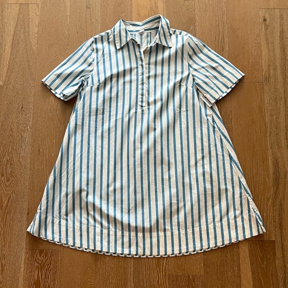 Old Navy Dresses & Skirts - Old Navy Blue and White Striped Shirt Dress